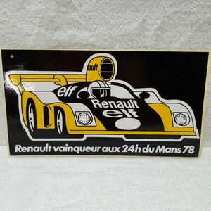 Vintage 1978 Renault Elf 24h du Mans Winner Racing Sticker Decal Alpine A442B